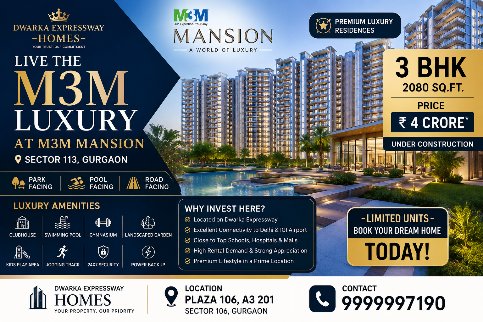 M3M Mansion Sector 113 Gurgaon